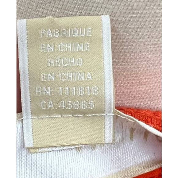 MICHAEL KORS Long Sleeve V-Neck Orange Tassel Top - Picture 7 of 10